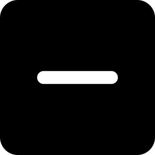 Minus substraction square interface icon