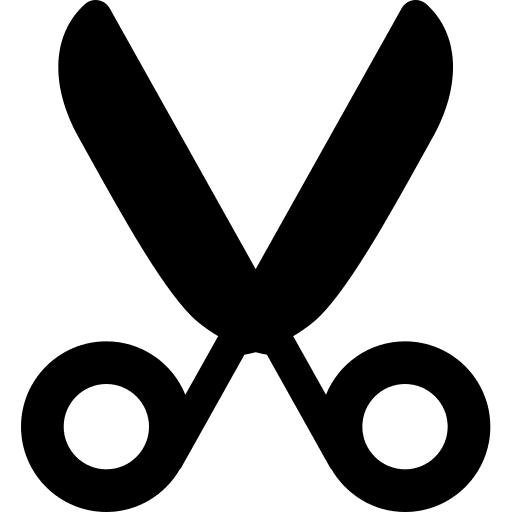 Cut scissor cutting symbol icon