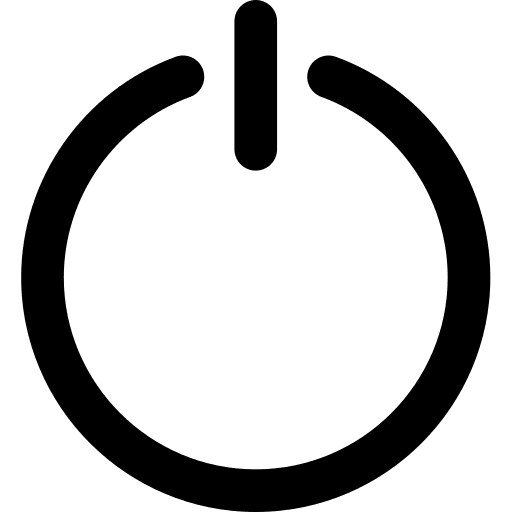 Power off power shutdown icon