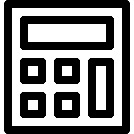 Calculator maths education calculator icon Calculator maths education calculator icon