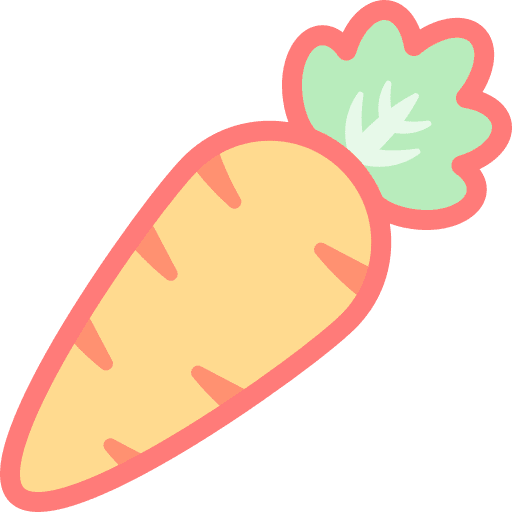 Carrot healthy food organic food and restaurant icon