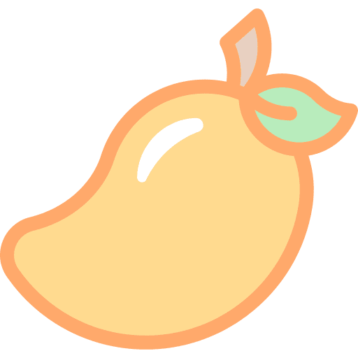 Mango healthy food vegetarian juicy icon