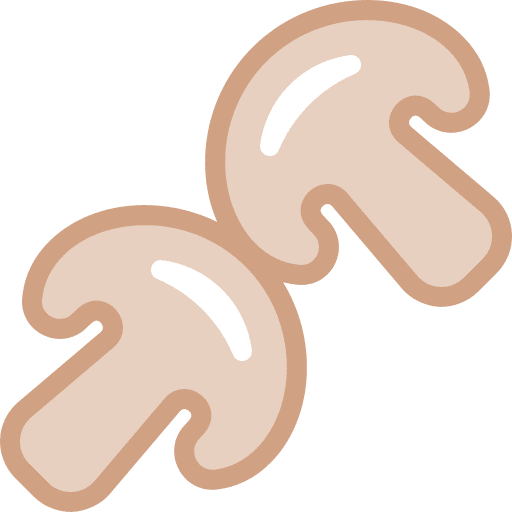 Mushroom healthy food vegan organic icon