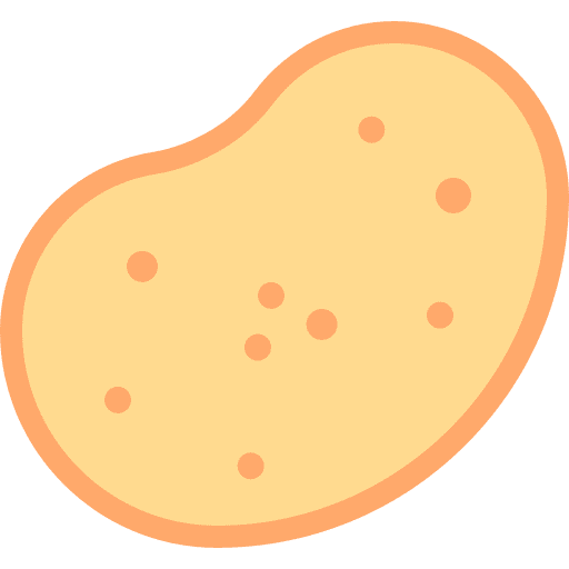 Potato food and restaurant healthy food icon