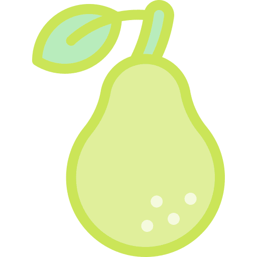 Pear fresh vegan diet icon