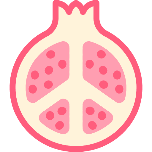 Pomegranate vegan healthy pomegranate icon Pomegranate vegan healthy pomegranate icon