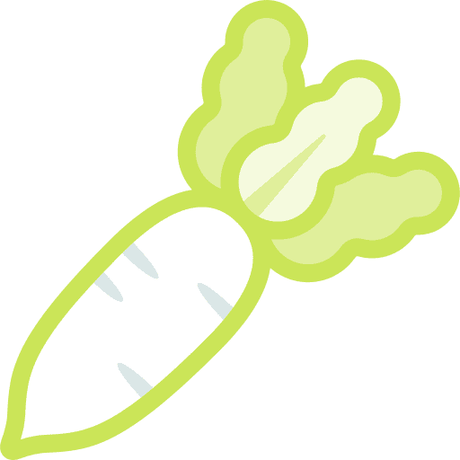 Radish vegetarian healthy food and restaurant icon