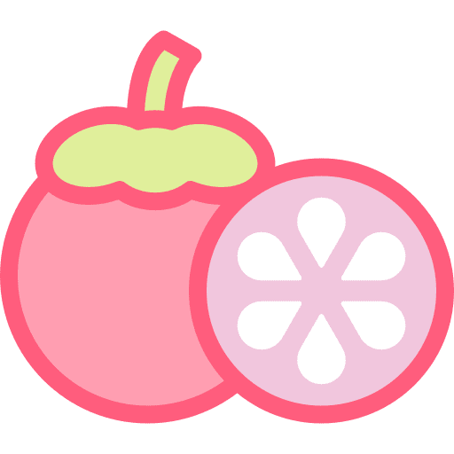 Mangosteen nutrition healthy food fruit icon Mangosteen nutrition healthy food fruit icon