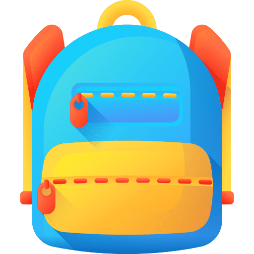 School bag school education travel icon