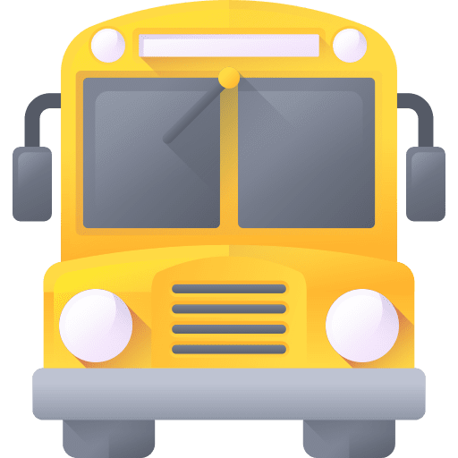 School bus education transportation vehicle icon