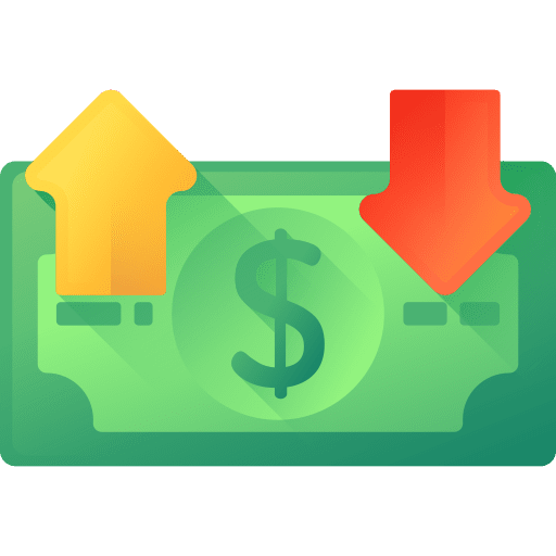 Economy ups and downs money business and finance icon Economy ups and downs money business and finance icon