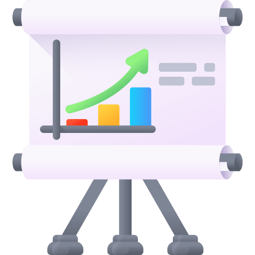 Presentation graphic education analytics icon Presentation graphic education analytics icon