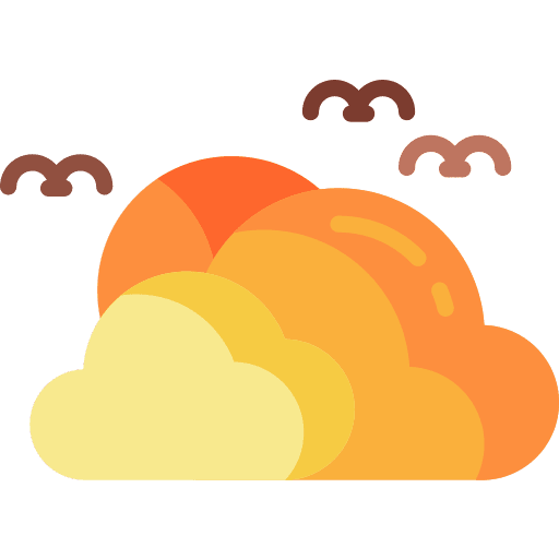 Dawn sunrise nature evening icon