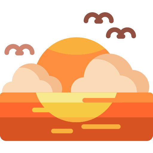 Sunsets sunset sunsets weather icon