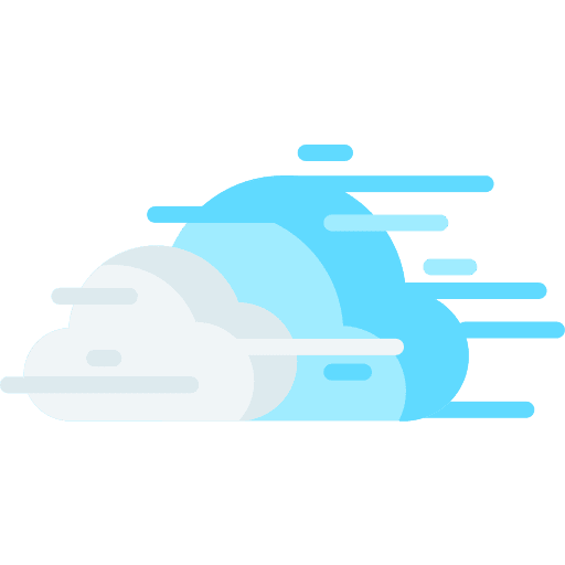 Cloud weather meteorology wind icon