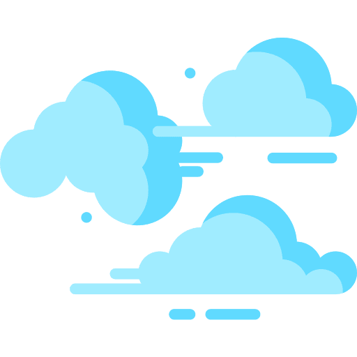 Cumulus sky atmospheric cumulus icon