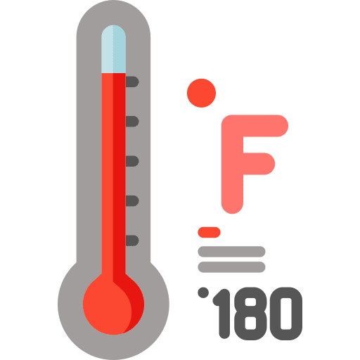 Farenheit climate seasons thermometer icon