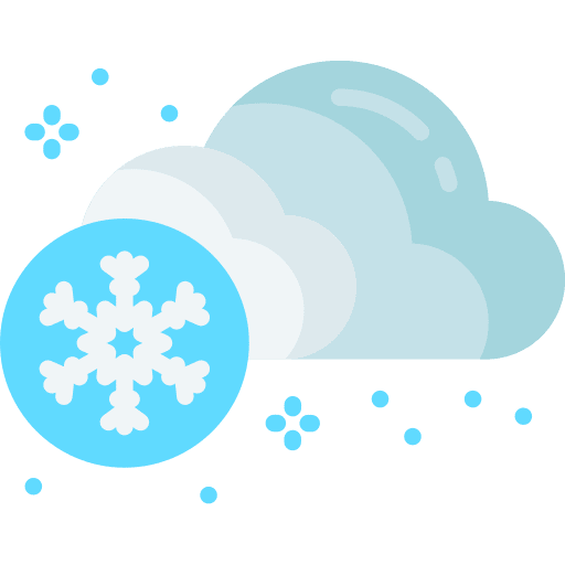 Snow weather snow frost icon
