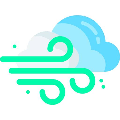 Wind windy sky cloud icon