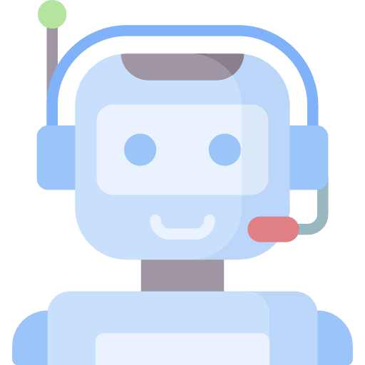 Chatbot bot futuristic communications icon