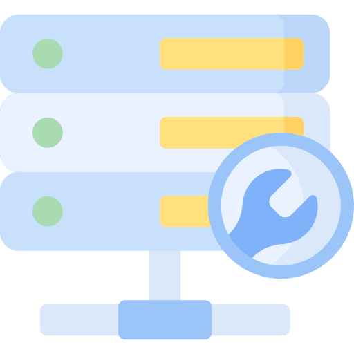 Server servers hosting web maintenance icon Server servers hosting web maintenance icon