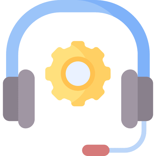 Technical support it support gear customer support icon Technical support it support gear customer support icon