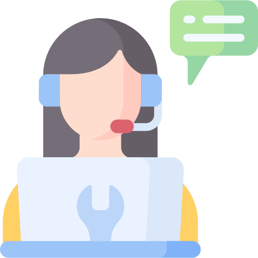 Technical support ombudsman caucasian customer service icon Technical support ombudsman caucasian customer service icon