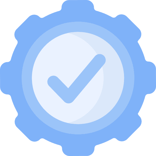 Technical support service cogwheel configuration icon