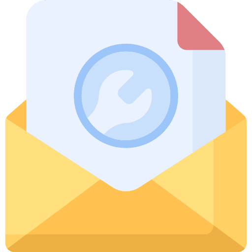 Email send email cog icon Email send email cog icon