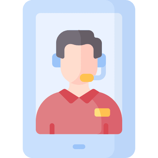 Smartphone headset communications people icon Smartphone headset communications people icon