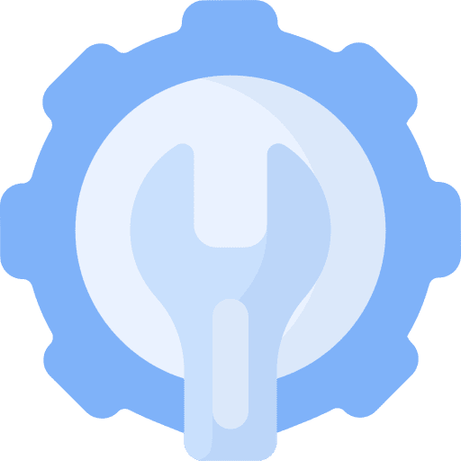 Support services construction and tools technical support cogwheel icon Support services construction and tools technical support cogwheel icon