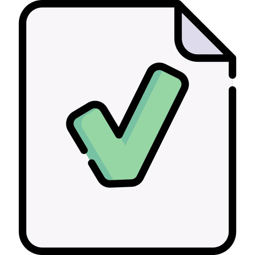 Approved archive interface files and folders icon