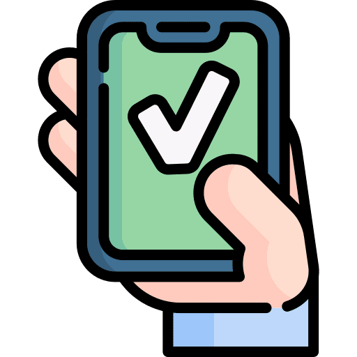 Approved messages mobile cellphone icon Approved messages mobile cellphone icon