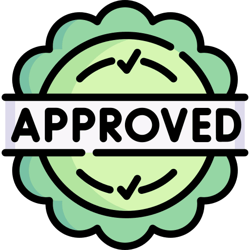 Approved seal approved communications icon Approved seal approved communications icon