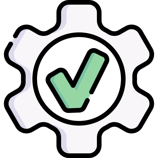 Settings edit tools cog check icon Settings edit tools cog check icon