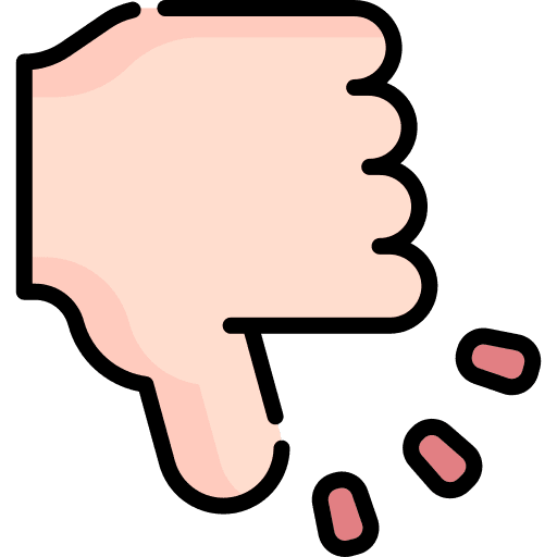 Rejected bad hand reject icon Rejected bad hand reject icon