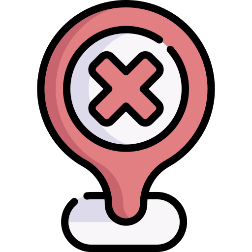 Rejected maps and location placeholder rejected icon Rejected maps and location placeholder rejected icon