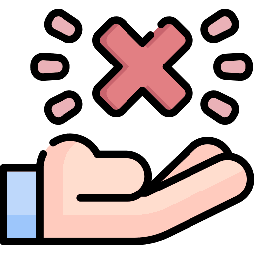 Rejected rejected reject limitation icon Rejected rejected reject limitation icon