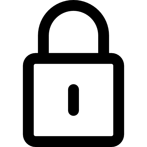 Password block padlock tool icon
