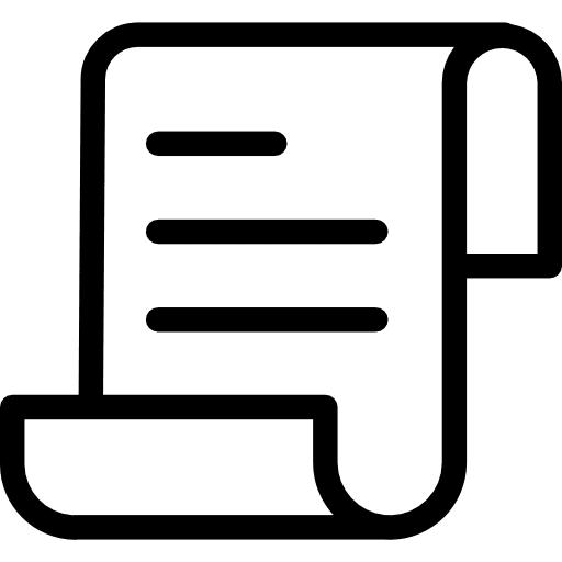 Invoice ticket receipt bill icon