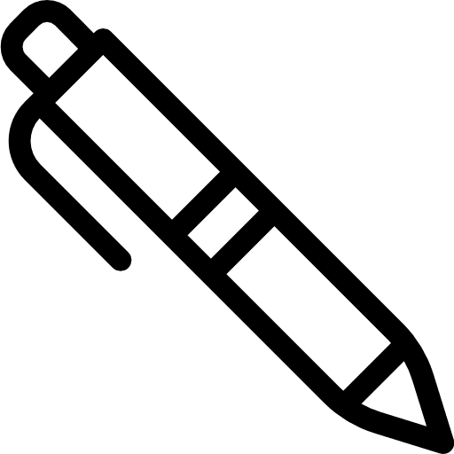 Pen writing office material education icon