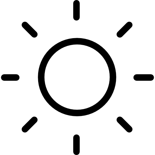 Brightness tv screen weather settings icon