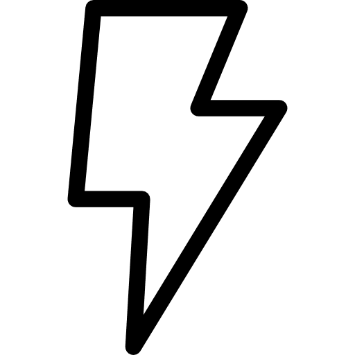 Flash bolt electricity weather icon