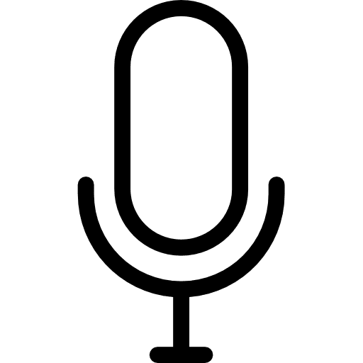 Microphone voice recording vintage microphone icon