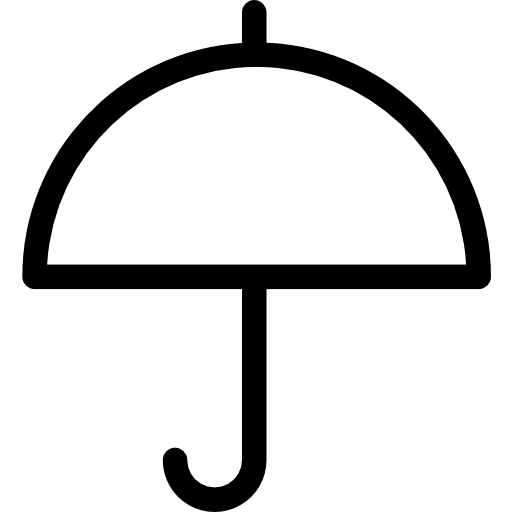 Umbrella protection umbrellas security icon