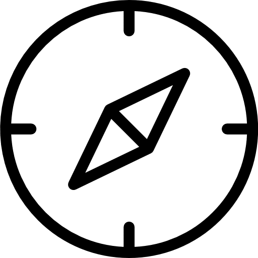 Compass tools and utensils compass technology icon