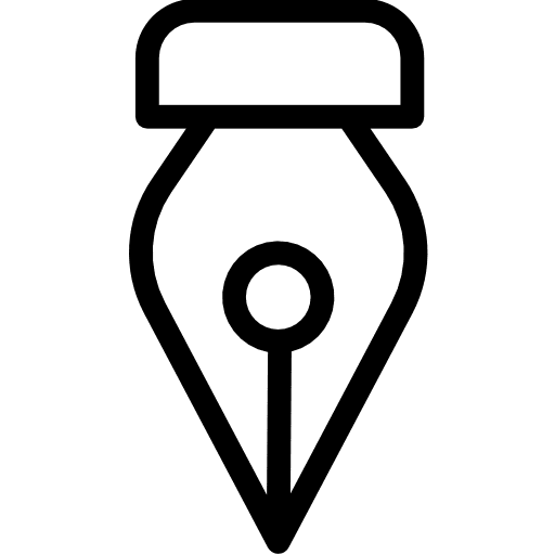 Nib tool education art and design icon