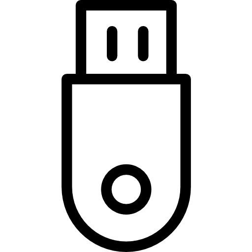 Pendrive multimedia data storage electronics icon