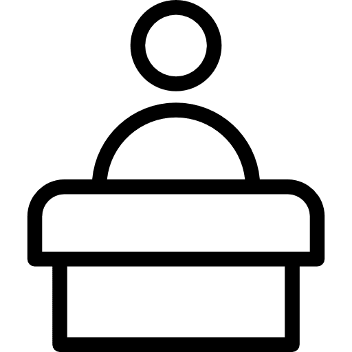 Speech speech microphone man icon