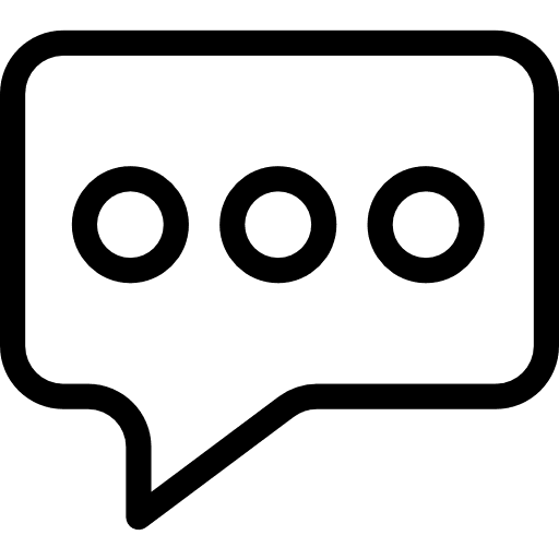 Chat speech bubble communications communication icon